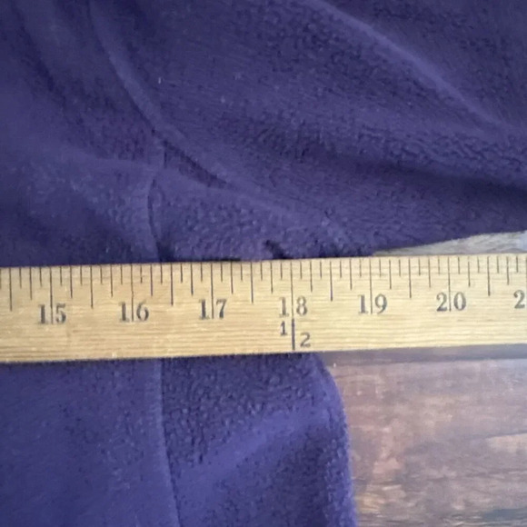 Rio Salado College Purple Fleece Pullover Quarter Zip MV Sport XS - Picture 9 of 11